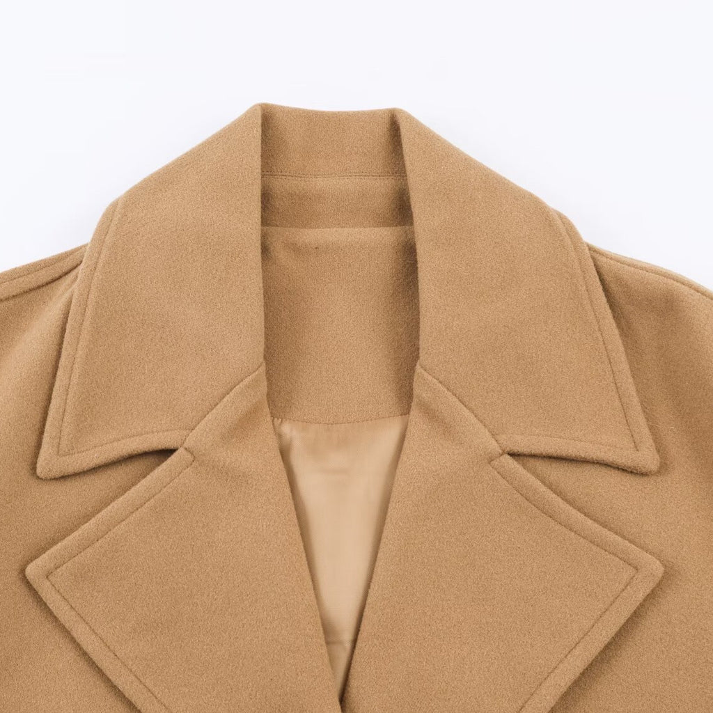 Commuting style blended loose coat jacket