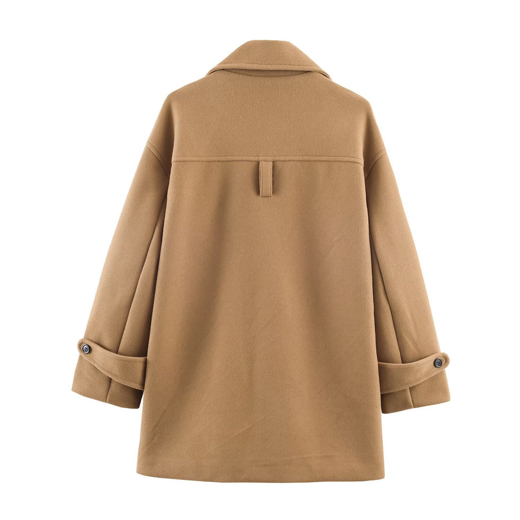 Commuting style blended loose coat jacket